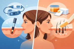 Electrolysis vs Waxing Facial Hair Compared